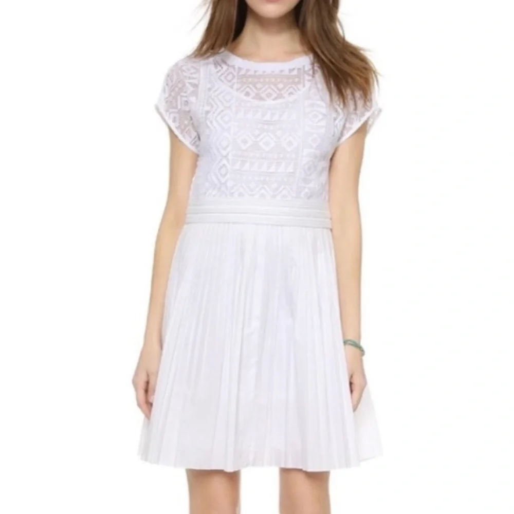 MADEWELL Geo Lace Dress Size 6 - Picture 2 of 11